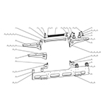 SZ11341430031六角頭螺桿帶孔螺栓 M30*3.5*185-10.9 級（達克羅銀灰）